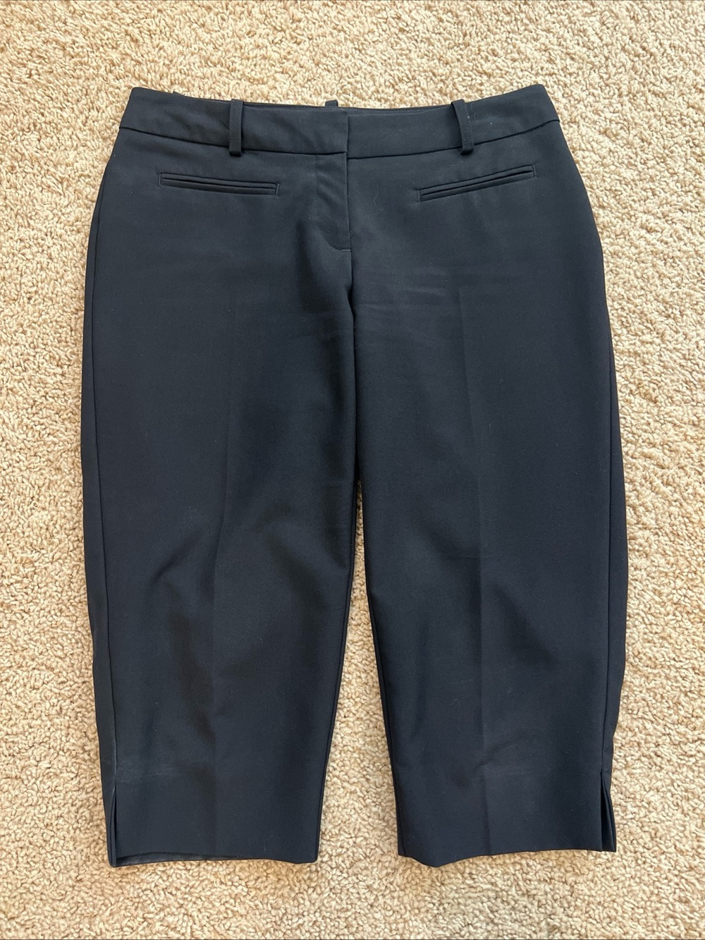 Worthington Black Low Rise Capri Pants Size Small/2P
